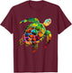 Hawaiian Sea Turtle Hawaii Holiday Beach Summer Maui T-Shirt - T-Shirt | Maroon