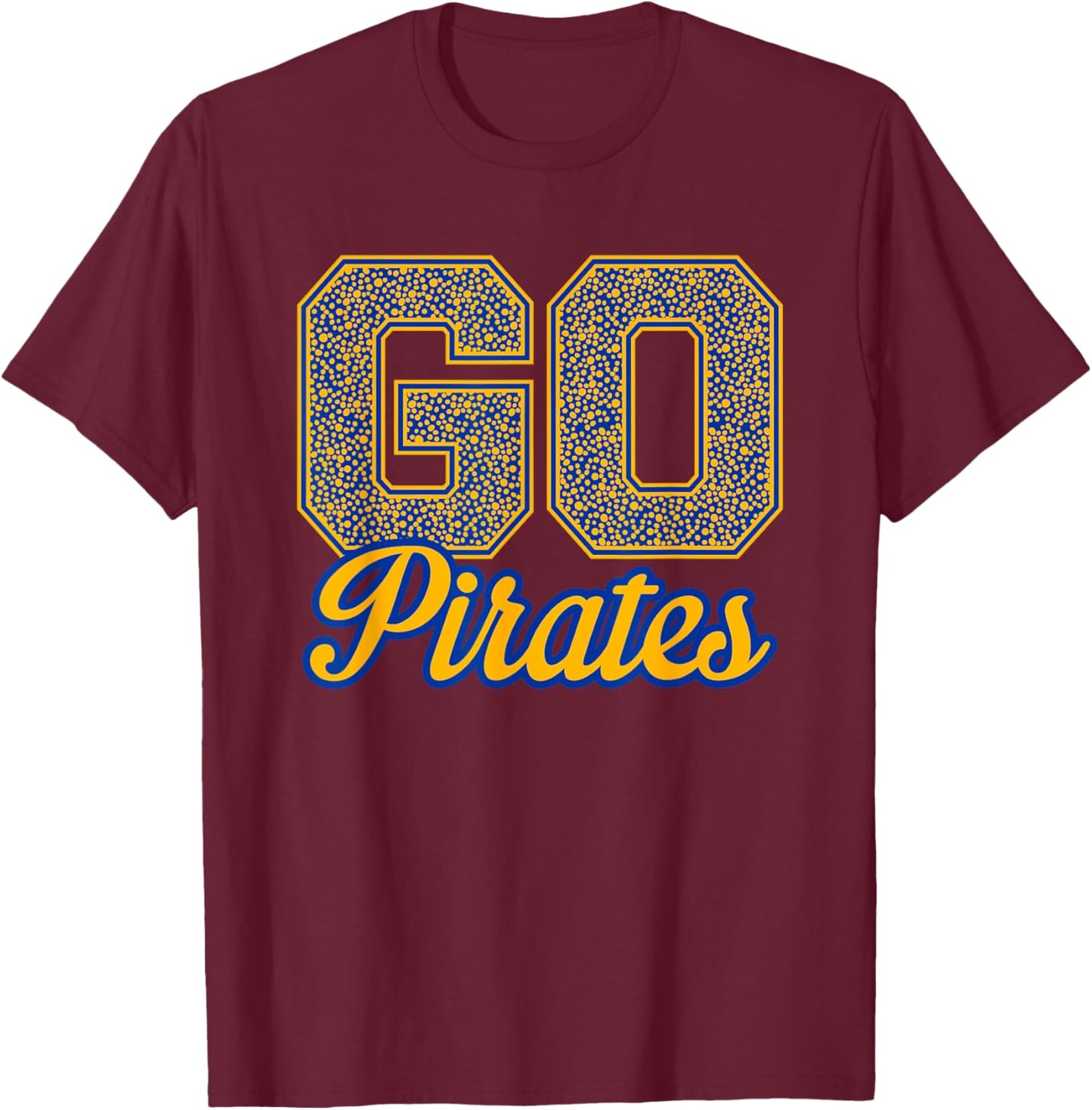 Gosnell Pirates GO! School Pride T-Shirt - T-Shirt | Maroon
