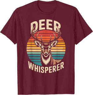 Deer Whisperer T-Shirt - T-Shirt | Maroon