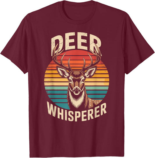 Deer Whisperer T-Shirt - T-Shirt | Maroon