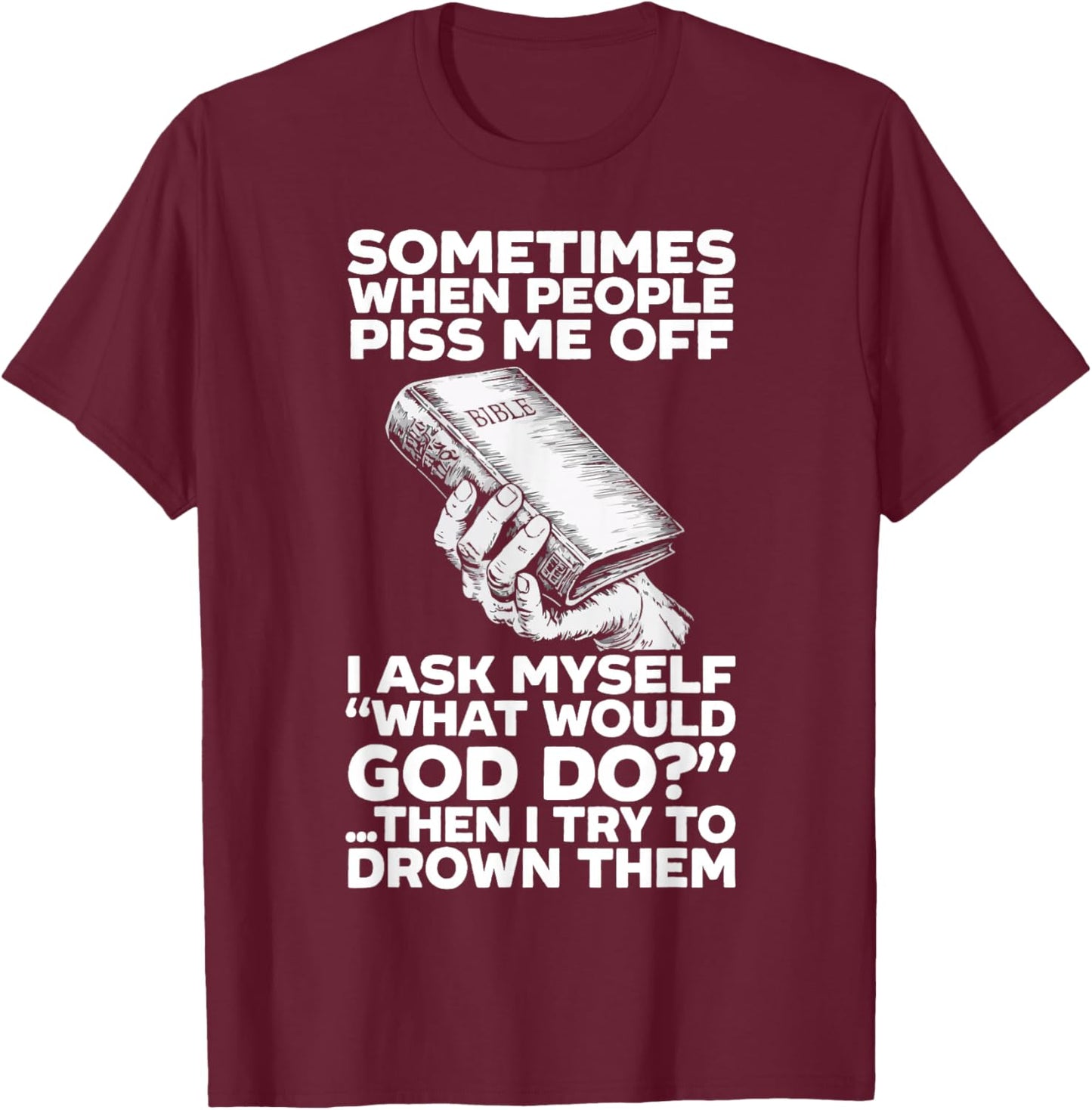 Atheism Anti-Religion Agnostic Freethinker Atheist T-Shirt - T-Shirt | Maroon