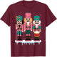 Pink Nutcracker Squad Xmas Pink Christmas Pajamas Women Kids T-Shirt - T-Shirt | Maroon