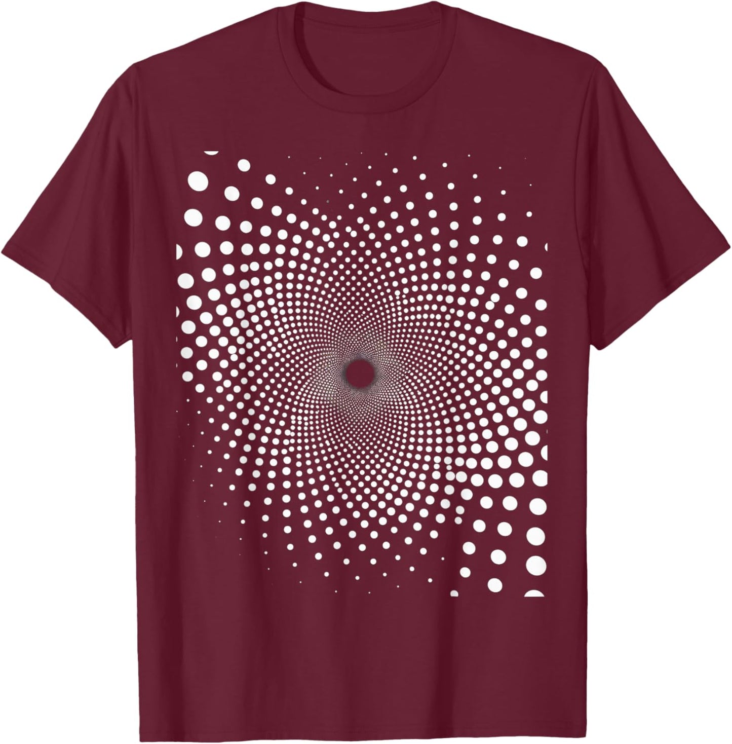 Optical Illusion T-Shirt - T-Shirt | Maroon