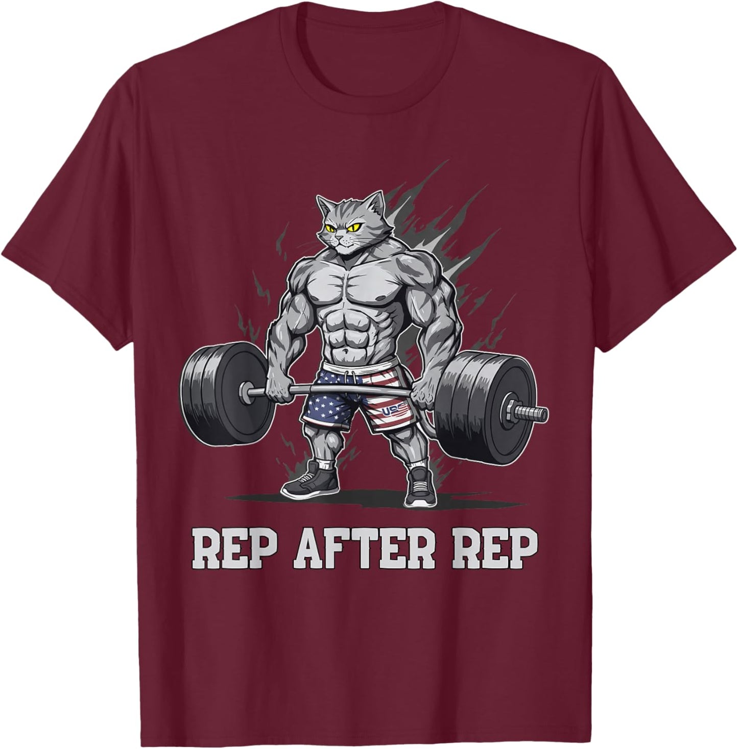 Anime Cat Pump Covers Gym Men Women Workout T-Shirt - T-Shirt | Maroon