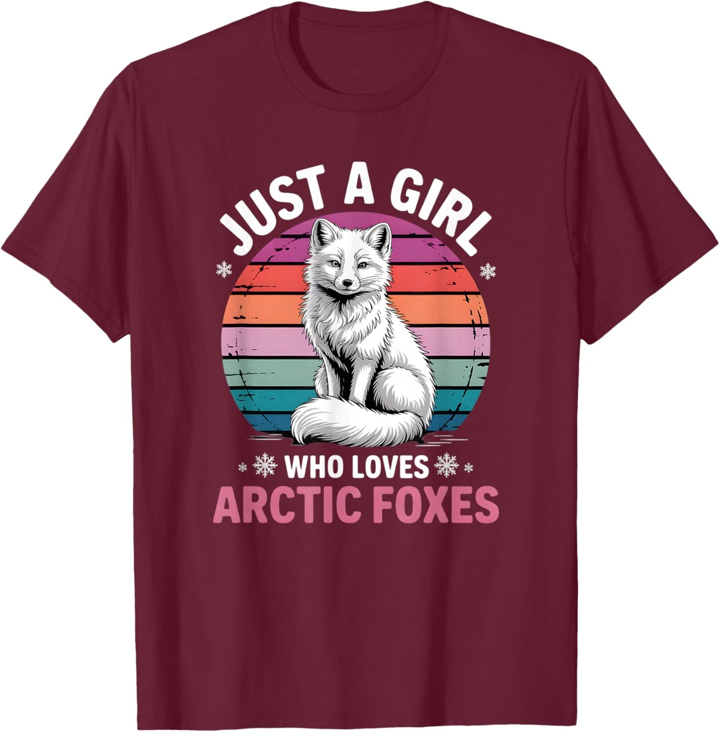 Girls Arctic Fox T-Shirt - T-Shirt | Maroon