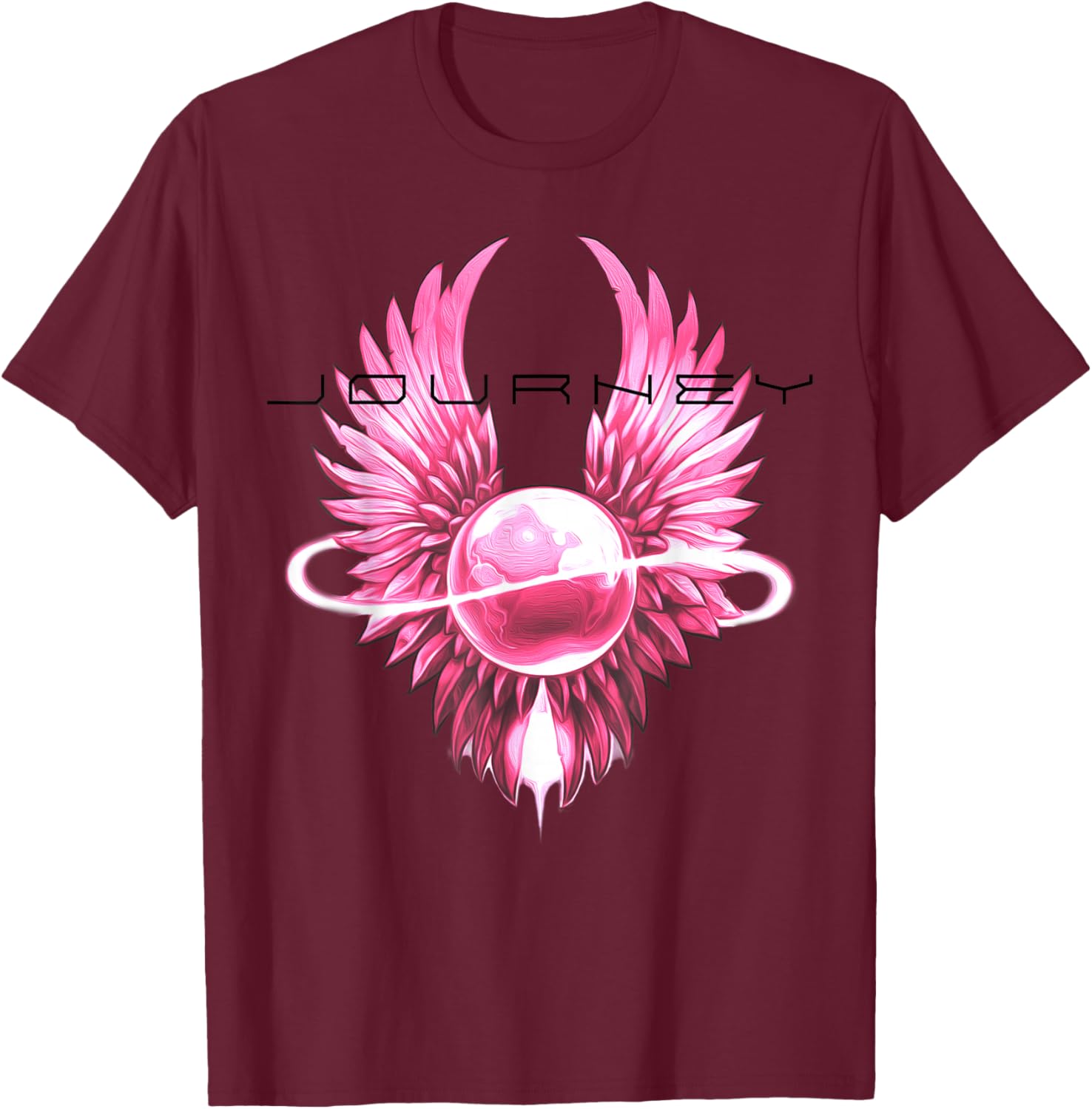 Journey Pink T-Shirt - T-Shirt | Maroon