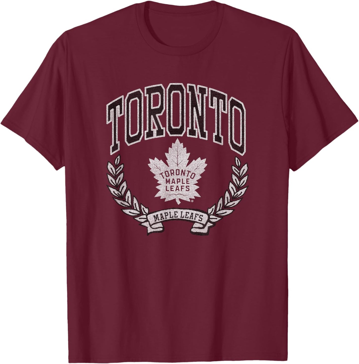 Toronto Maple Leafs Vintage Victory Blue Officially Licensed T-Shirt - T-Shirt | Maroon