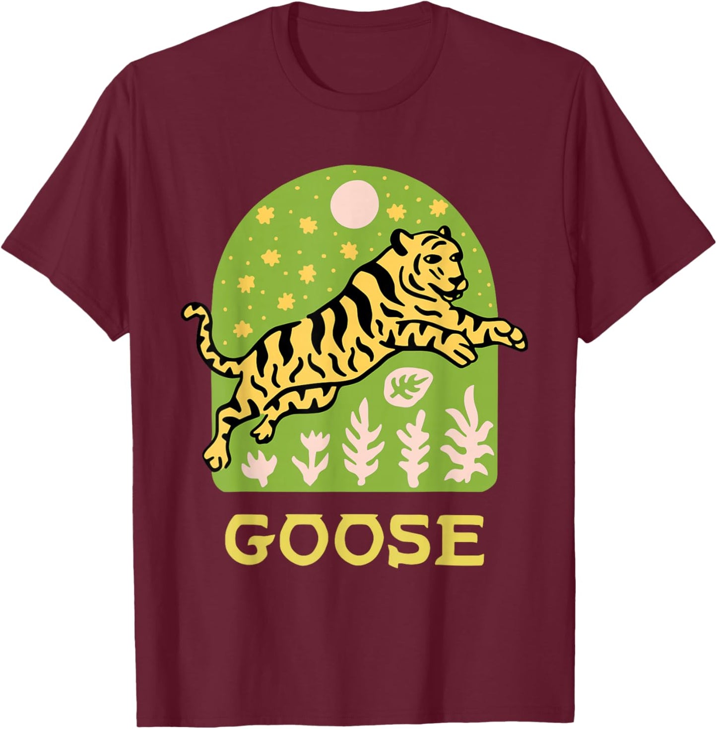Goose Tiger T-Shirt - T-Shirt | Maroon