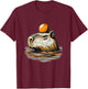 Vintage Capybara with Orange on the Head T-Shirt - T-Shirt | Maroon
