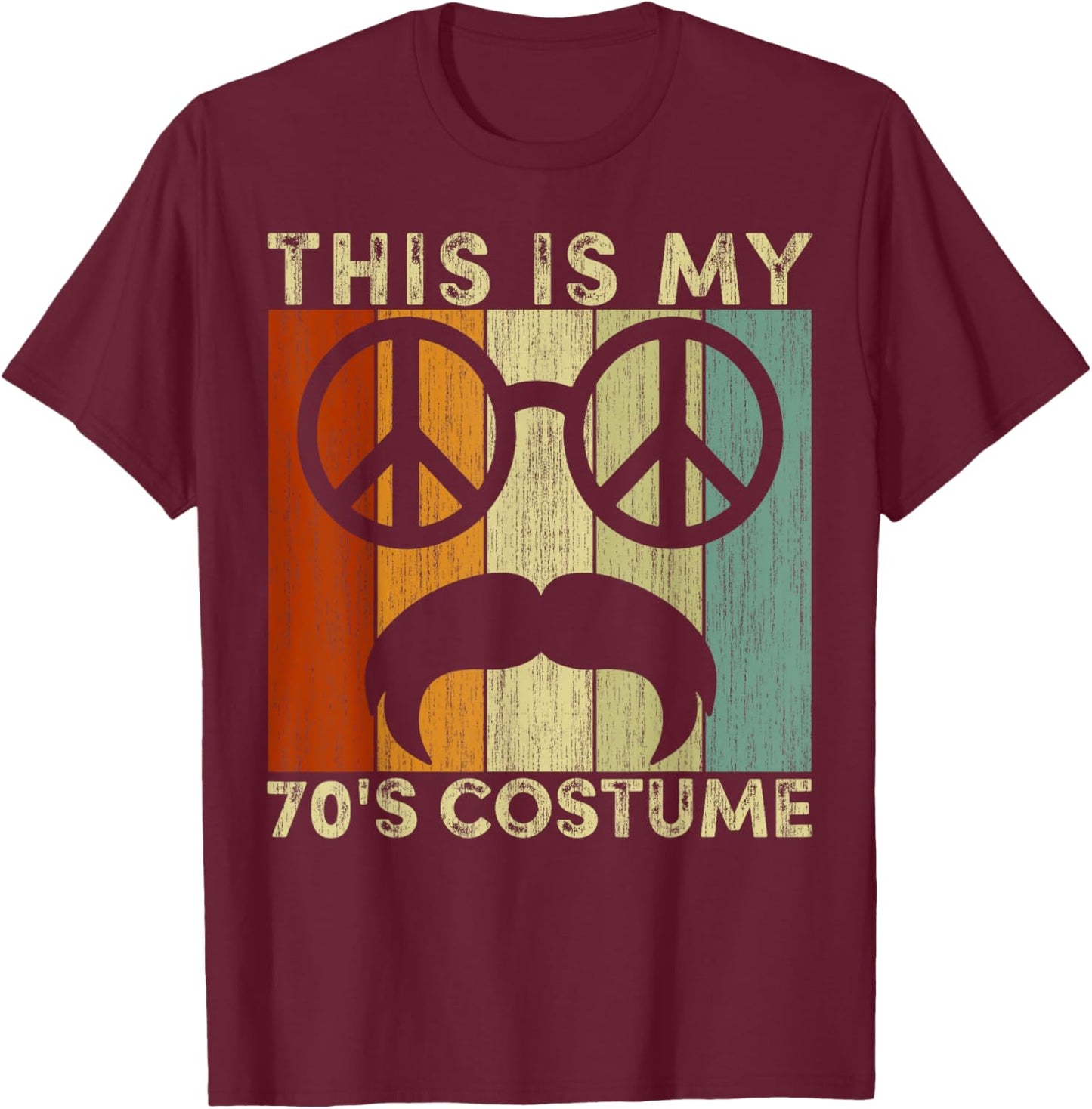 70s shirts This Is My 70s Costume disco 70's T-Shirt - T-Shirt | Maroon