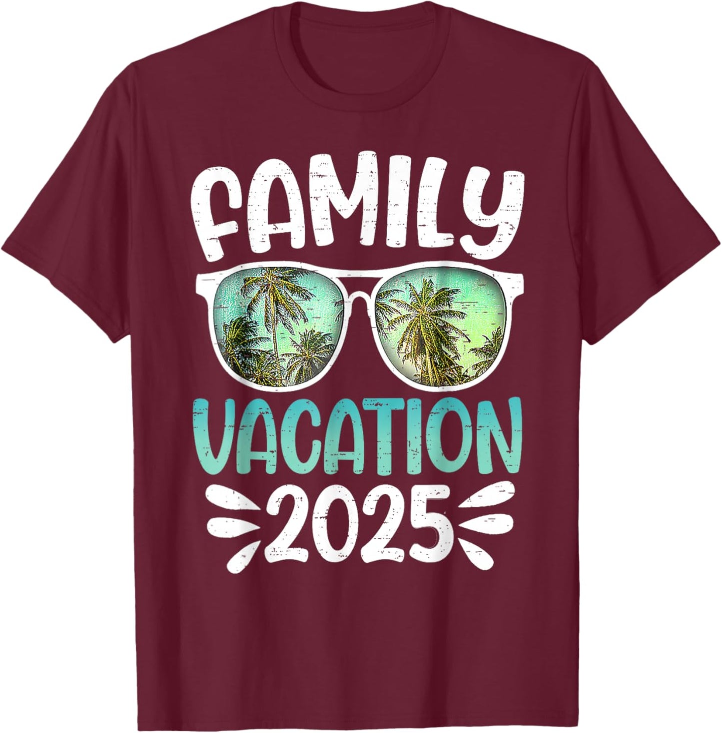 Family Group Matching Summer Beach Trip T-Shirt - T-Shirt | Maroon