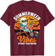 Summerween Spooky Summer summerween party Halloween Summer T-Shirt - T-Shirt | Maroon
