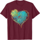 Just Breathe Everything is Going to Be Okay Dragonfly T-Shirt - T-Shirt | Maroon