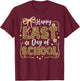 Happy Last Day of School Leopard Teachers Students Last Day T-Shirt - T-Shirt | Maroon