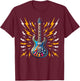 Rock Band Rock and Roll Music Boys Girls Electric Guitar T-Shirt - T-Shirt | Maroon