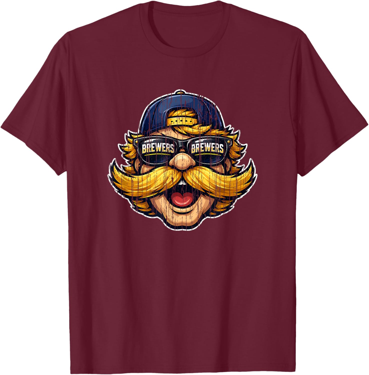 Brewers Retro Gift Women Boys Girls Kids T-Shirt - T-Shirt | Maroon