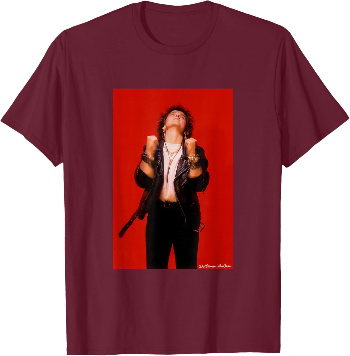 Melissa Etheridge Album Cover Art By George DuBose T-Shirt - T-Shirt | Maroon