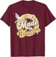 Made To Worship Shirt - Women Men Christian Religious T-Shirt - T-Shirt | Maroon