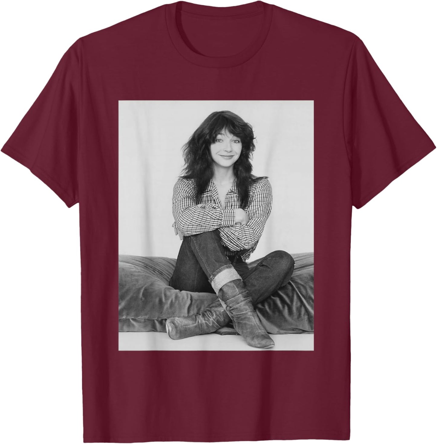 Kate Bush Wuthering Heights Singer 1983 Photo T-Shirt - T-Shirt | Maroon