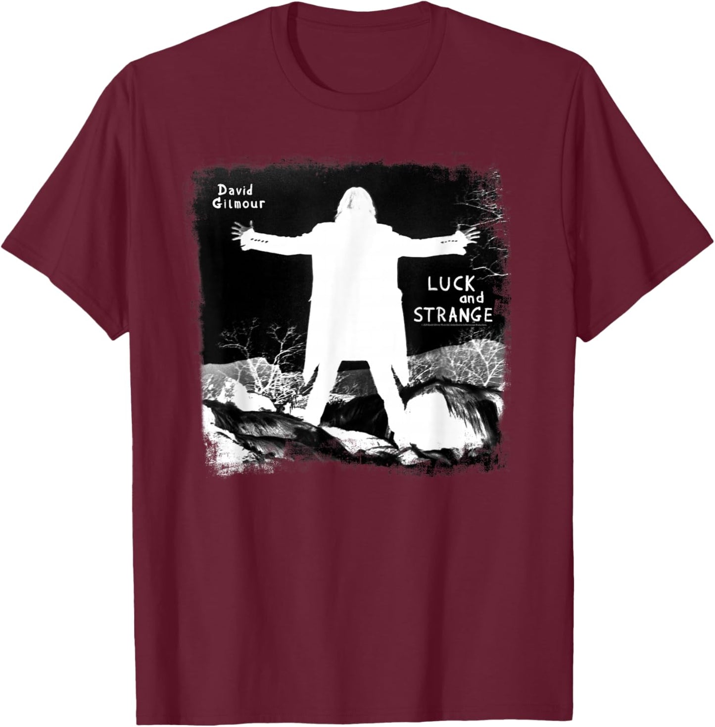 Luck and Strange Amazon Exclusive Song Titles T-Shirt - T-Shirt | Maroon
