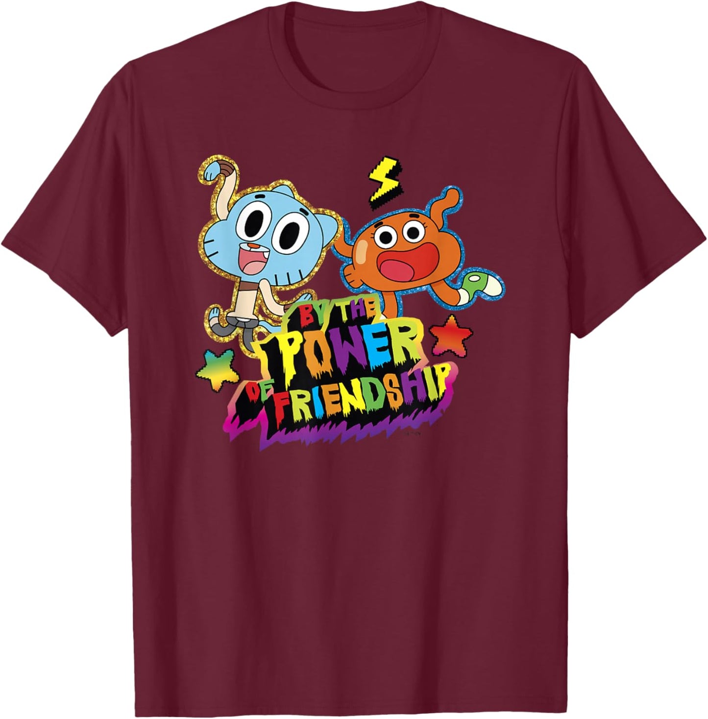 The Amazing World of Gumball by The Power of Friendship T-Shirt - T-Shirt | Maroon