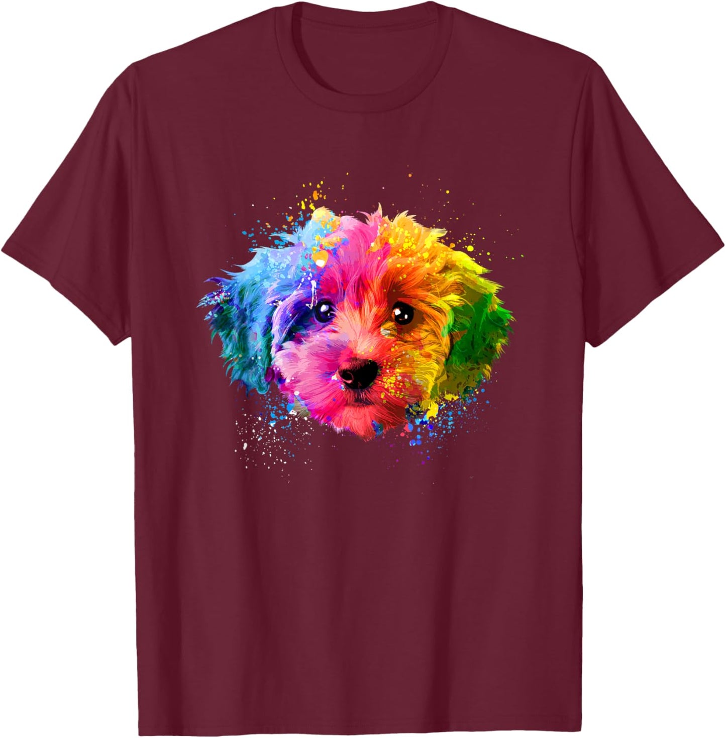 Cute Goldendoodle Design Women Goldendoodle Lovers T-Shirt - T-Shirt | Maroon