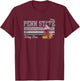 Penn State Nittany Lions Mickey Mouse Vintage Black T-Shirt - T-Shirt | Maroon