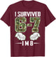 8th Birthday Camo 67 Birthday Six Seven Meme 8 Years Old T-Shirt - T-Shirt | Maroon