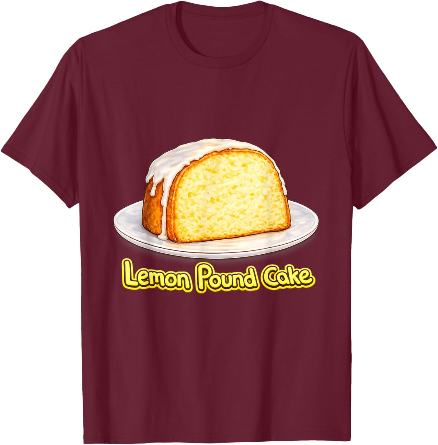 Justice for Lemon Pound Cake Funny Lemon Pound Cake Meme T-Shirt - T-Shirt | Maroon