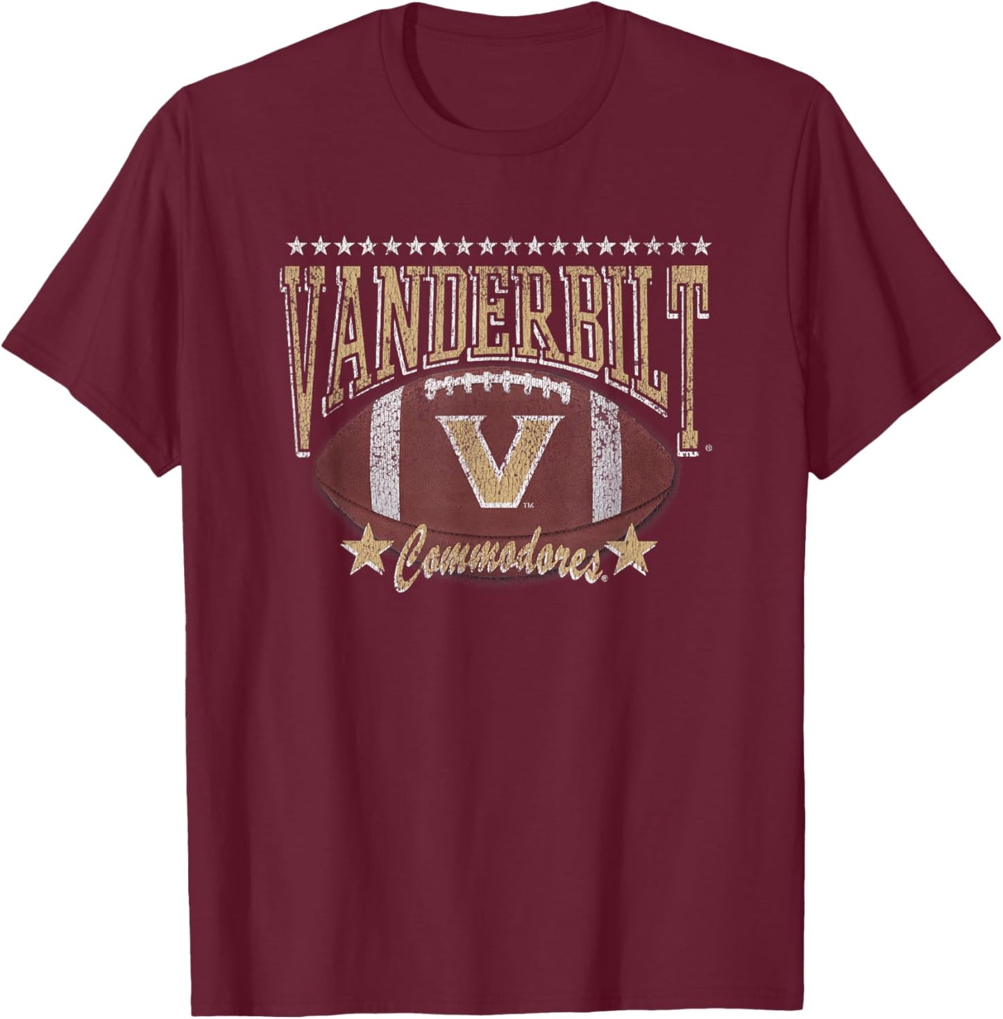 Vanderbilt Commodores Football Tackle Black T-Shirt - T-Shirt | Maroon