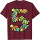 5th Birthday Sea Turtle Tortoise Theme Party 5 Year Old T-Shirt - T-Shirt | Maroon