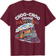 Trainspotting Railway Enthusiast Locomotive Lover Train T-Shirt - T-Shirt | Maroon