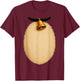 Reindeer Belly Costume Christmas Deer Women Men Kids T-Shirt - T-Shirt | Maroon