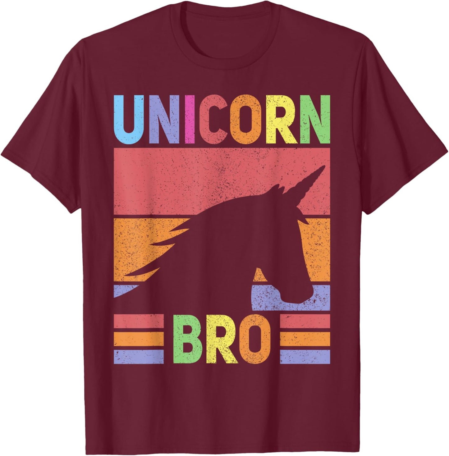 Unicorn Birthday Outfit Brother Unicorn Costume Bro Unicorn T-Shirt - T-Shirt | Maroon