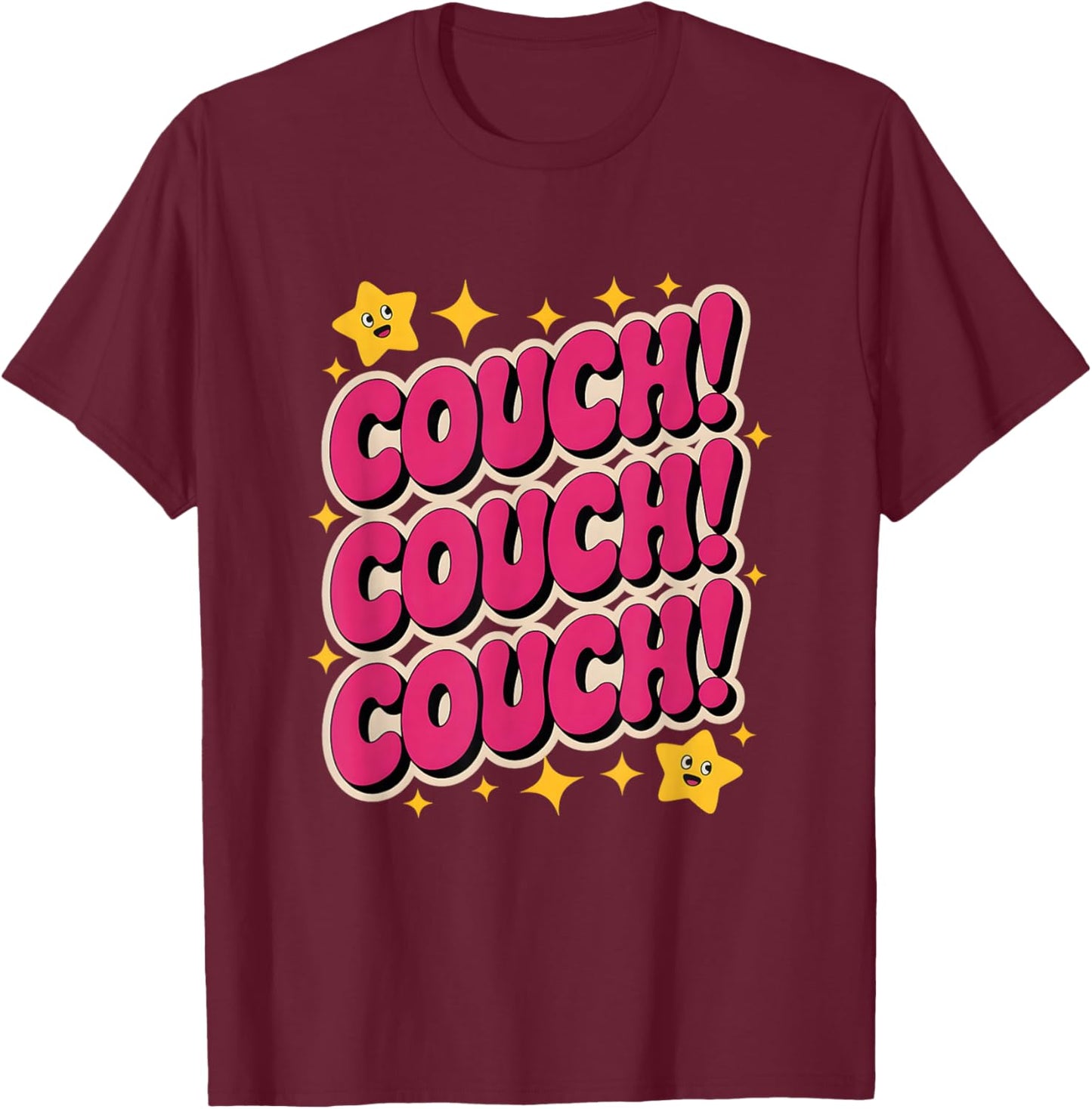Couch Couch Couch Funny K-Pop Meme Design T-Shirt - T-Shirt | Maroon