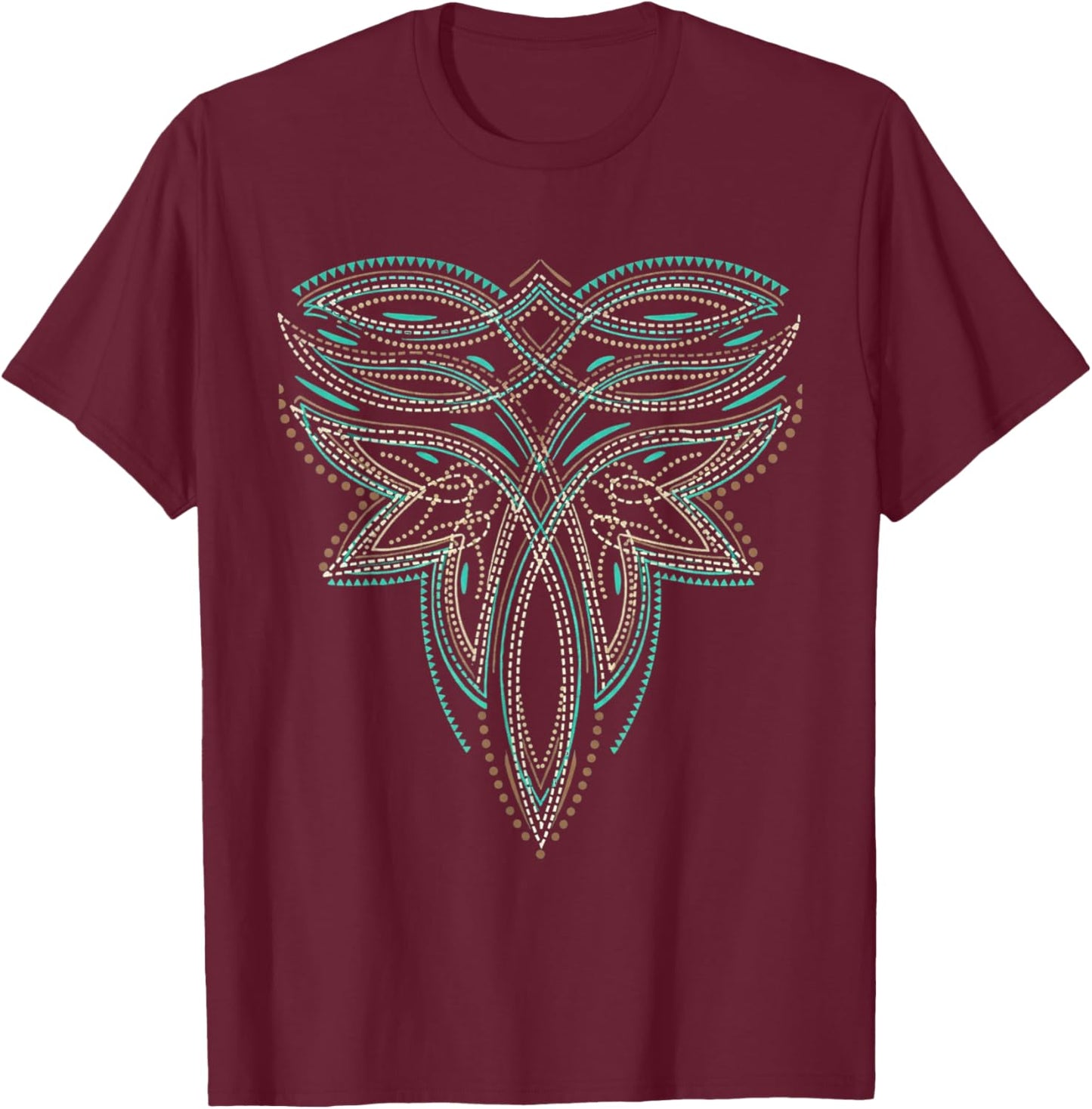 Traditional Western Boot Stitch Cowboy Fashion Graphic T-Shirt - T-Shirt | Maroon