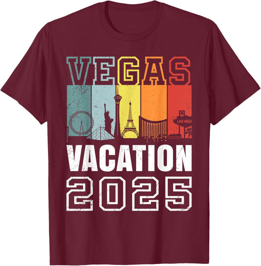 Las Vegas 2025 T-Shirt - T-Shirt | Maroon