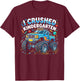 I Crushed Kindergarten Monster Truck Graduation Boys T-Shirt - T-Shirt | Maroon