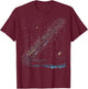 Pixel Meteor Shower T-Shirt - T-Shirt | Maroon
