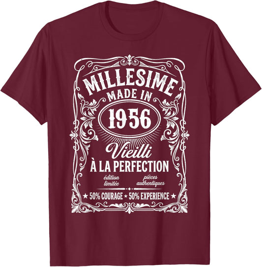 70 Years Vintage Limited Edition Gift Humour T-Shirt - T-Shirt | Maroon