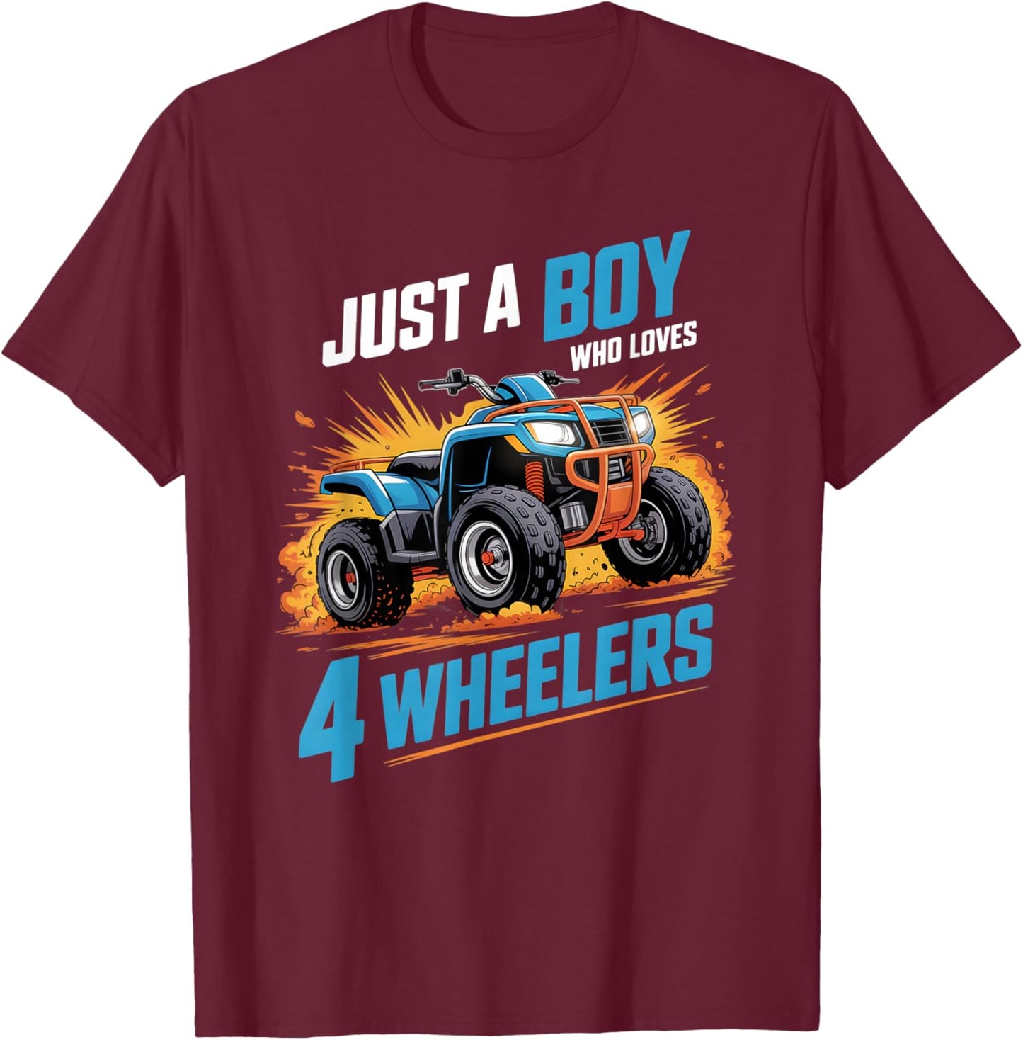 Boys 4 Wheeler T-Shirt - T-Shirt | Maroon