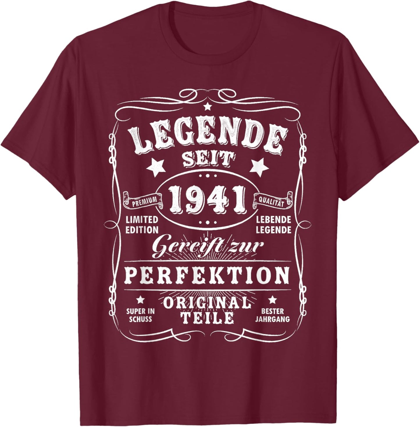 1941 Birthday Man 85 Decoration Funny 85s 85th Birthday T-Shirt - T-Shirt | Maroon