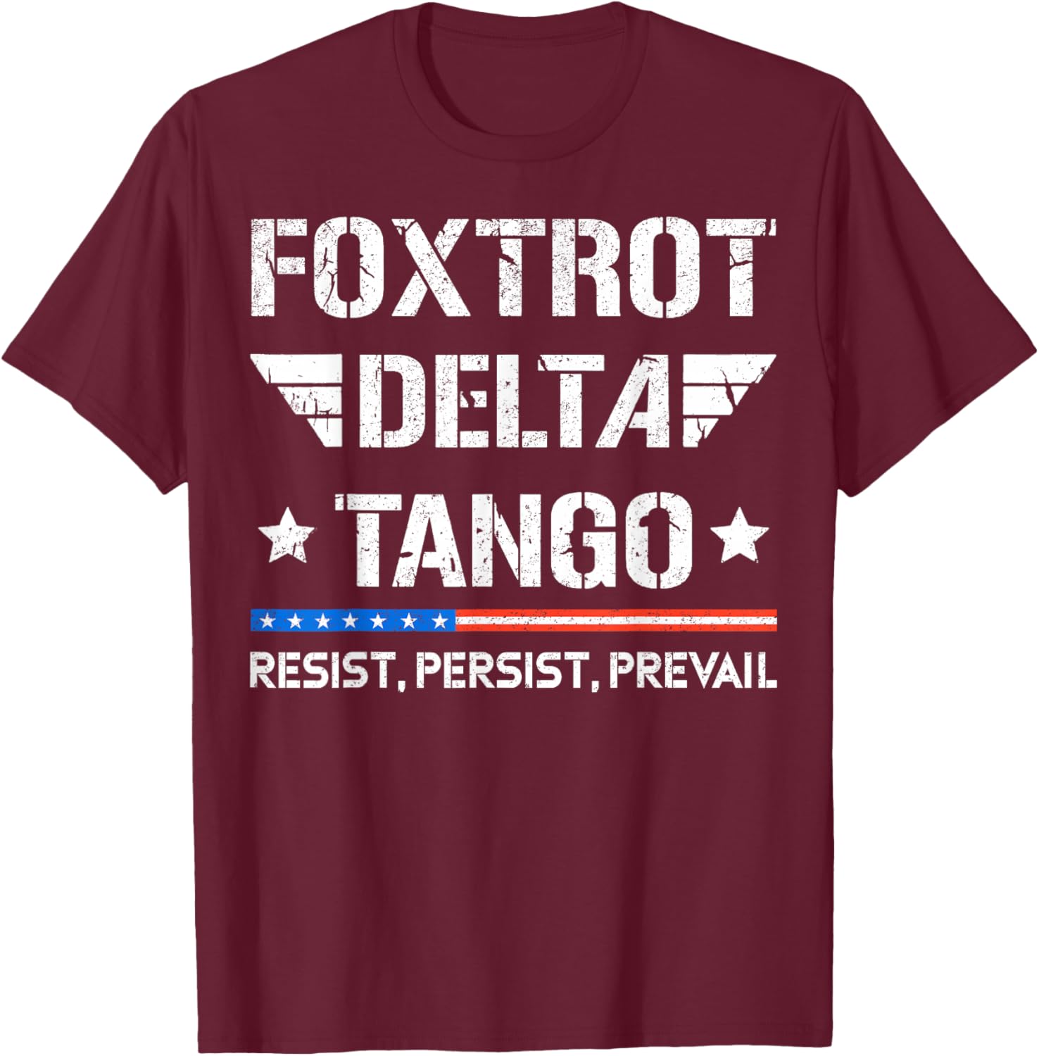 Foxtrots Deltas Tangos T-Shirt - T-Shirt | Maroon