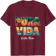 Pura Vida Souvenir 2026 Central America Travel Costa Rica T-Shirt - T-Shirt | Maroon