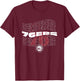 NBA Philadelphia 76ers Wave Outline Team Logo T-Shirt - T-Shirt | Maroon