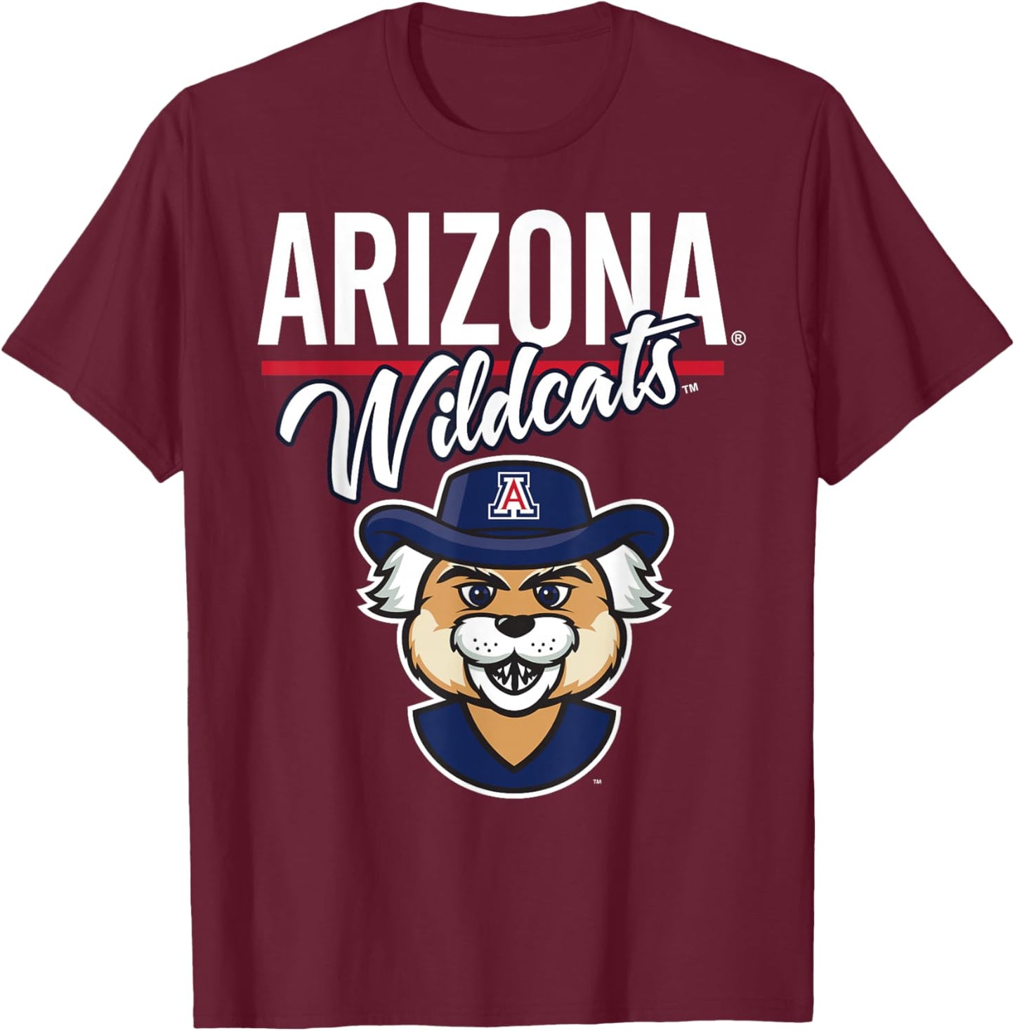 Arizona Wildcats Mascot Officially Licensed T-Shirt - T-Shirt | Maroon