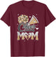 Cheer Mom Cheerleading Football Graphic T-Shirt - T-Shirt | Maroon