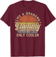 Grammy Like A Grandma Only Cooler Mother's Day Grammy T-Shirt - T-Shirt | Maroon