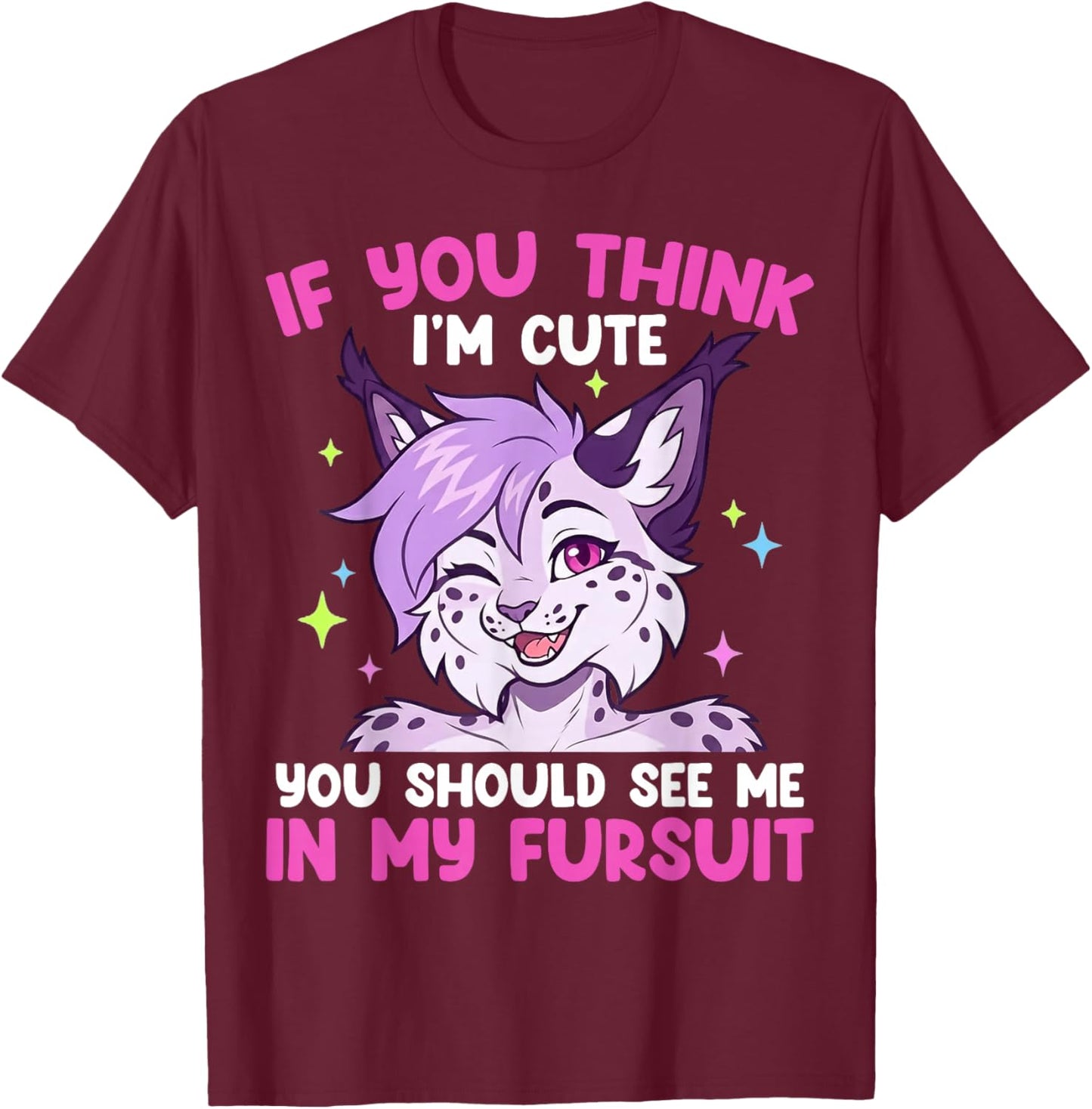 You Should See Me in My Fursuit Furry Fandom Fursona Fox T-Shirt - T-Shirt | Maroon