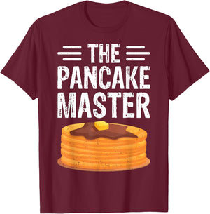 The Pancake Master - Funny Pancake Maker Chef Gifts T-Shirt - T-Shirt | Maroon
